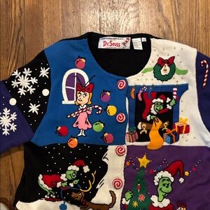 Michael Simon Dr. Suess Christmas Sweater